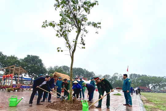 Xã Tiến Thắng phát động Tết trồng cây “Đời đời nhớ ơn Bác Hồ” năm 2026.
