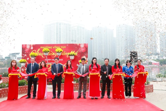 Phường Vĩnh Tuy khánh thành giai đoạn 1 dự án sửa chữa, cải tạo “Ao cá Bác Hồ”