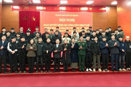 Xã Nội Bài: 44 thanh niên sẵn sàng lên đường nhập ngũ