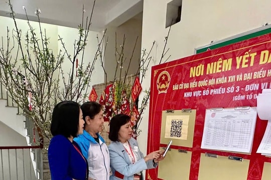 Sôi nổi hoạt động chào mừng ngày bầu cử