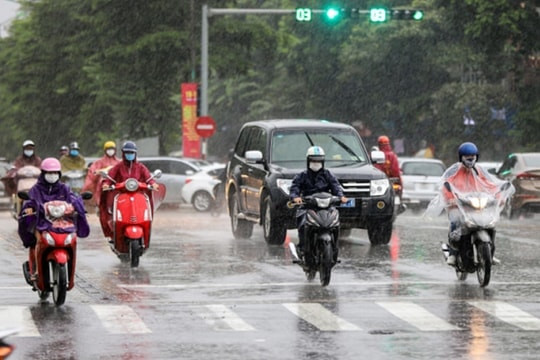 Bắc Bộ mưa dông, trời lạnh