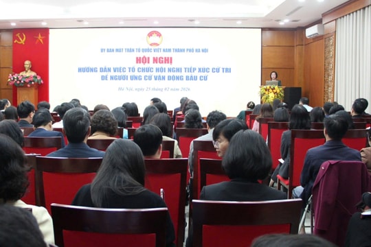 Hà Nội hướng dẫn tổ chức hội nghị tiếp xúc cử tri vận động bầu cử