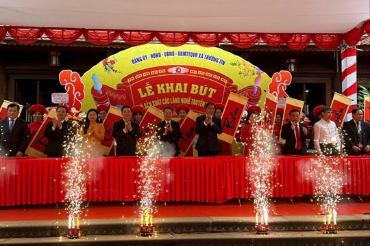 Xã Thường Tín khai bút đầu xuân