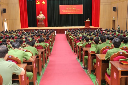 Công an Đà Nẵng tổ chức Lễ xuất ngũ cho 492 chiến sĩ nghĩa vụ năm 2026