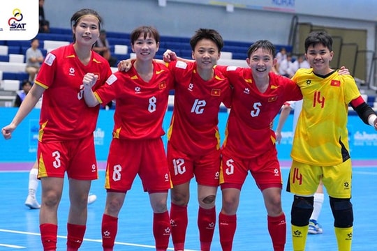 Tuyển futsal nữ Việt Nam thắng ngược dòng Myanmar 5-2