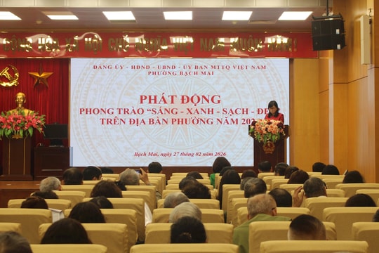 Phường Bạch Mai phát động phong trào “Sáng - xanh - sạch - đẹp”