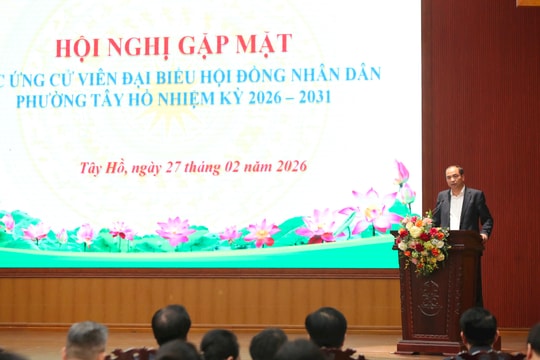 Tây Hồ gặp mặt ứng cử viên đại biểu HĐND phường