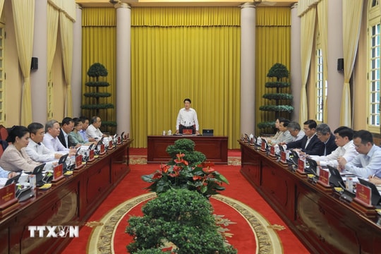 Chủ tịch nước Lương Cường: Tăng cường công tác tham mưu, phục vụ hoạt động của lãnh đạo Nhà nước