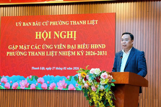 Thanh Liệt gặp mặt 38 ứng cử viên đại biểu HĐND phường khóa II, nhiệm kỳ 2026 - 2031