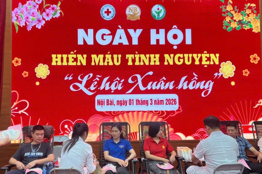 Xã Nội Bài hiến 331 đơn vị máu tình nguyện