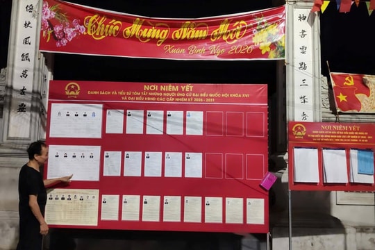 Tây Phương hoàn thành niêm yết danh sách chính thức ứng cử đại biểu Quốc hội và HĐND các cấp