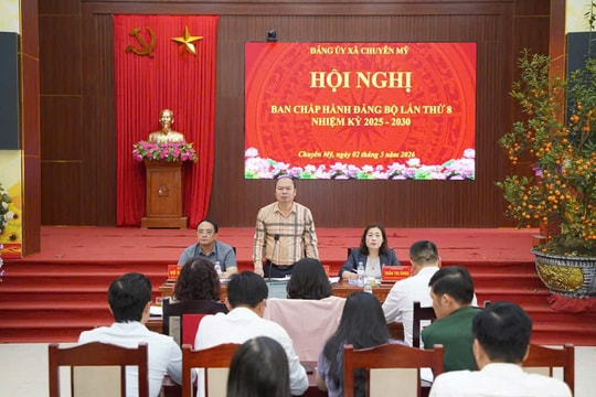 Đảng bộ xã Chuyên Mỹ tổ chức Hội nghị lần thứ 8