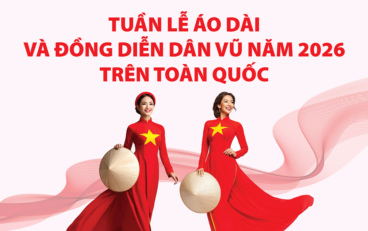 Tuần lễ Áo dài và đồng diễn dân vũ năm 2026 trên toàn quốc