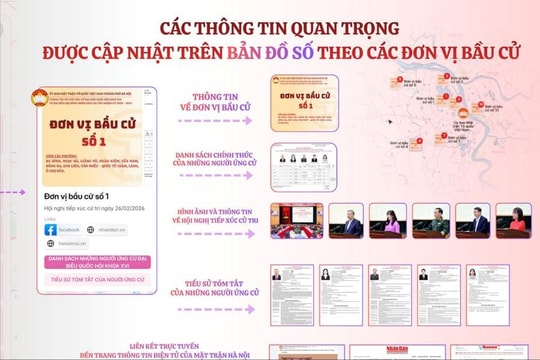 Ủy ban MTTQ Việt Nam TP Hà Nội ra mắt Bản đồ số thông tin về bầu cử