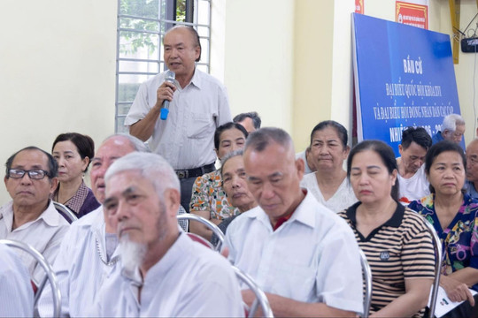 Cử tri Ứng Thiên gửi gắm nhiều kỳ vọng tại buổi tiếp xúc ứng cử viên HĐND xã