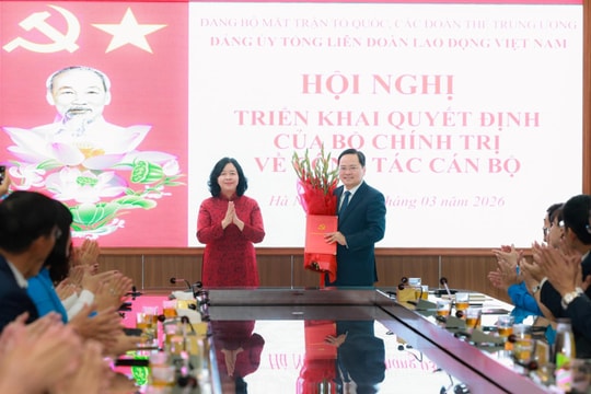 Đồng chí Nguyễn Anh Tuấn giữ chức Bí thư Đảng ủy Tổng Liên đoàn Lao động Việt Nam