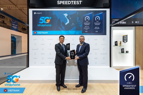 VinaPhone được đánh giá là "Mạng 5G tốt nhất Đông Nam Á" tại MWC 2026
