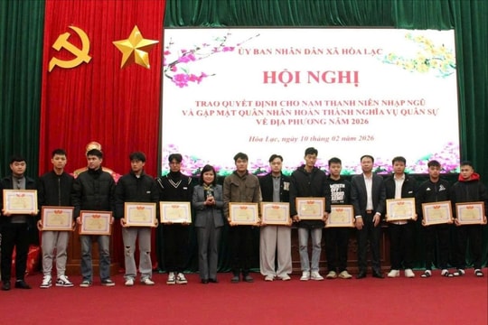Hòa Lạc sẵn sàng cho ngày hội giao quân năm 2026