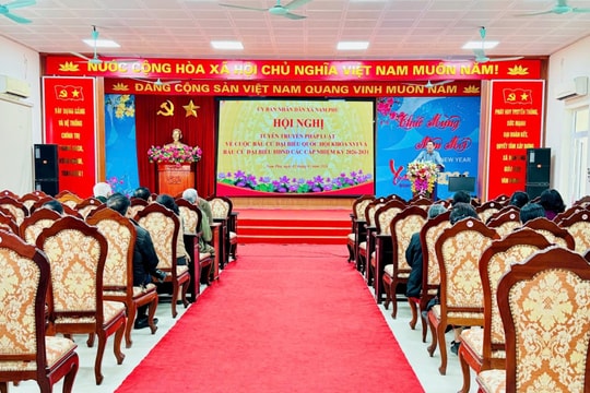 Nam Phù tăng cường tuyên truyền pháp luật về bầu cử