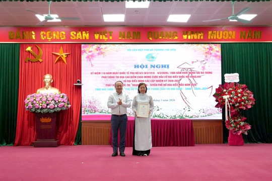 Hội Liên hiệp phụ nữ phường Phú Diễn phát động đợt thi đua đặc biệt chào mừng bầu cử