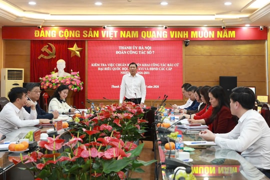 Chủ nhiệm Ủy ban Kiểm tra Thành ủy Đỗ Anh Tuấn: Tăng cường tuyên truyền, để bầu cử là ngày hội của toàn dân