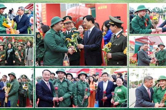 Gần 5.000 tân binh Thủ đô hăng hái lên đường nhập ngũ