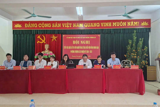 Phường Thượng Cát: Phát huy dân chủ trong tiếp xúc cử tri