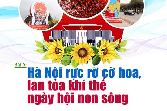 Bài 5: Hà Nội rực rỡ cờ hoa, lan tỏa khí thế ngày hội non sông