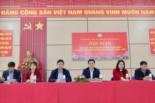 Ứng cử đại biểu HĐND xã Nội Bài cam kết thực hiện đúng và đầy đủ chương trình hành động