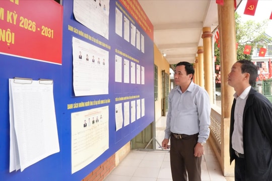Đảng ủy xã Hạ Bằng dự sinh hoạt chuyên đề về công tác bầu cử tháng 3-2026