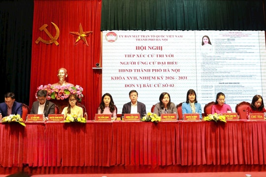 Các ứng cử viên đại biểu HĐND thành phố Hà Nội - Đơn vị bầu cử số 3 vận động bầu cử