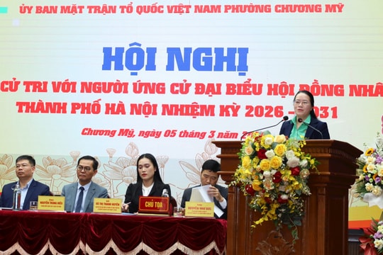 Ứng cử viên đại biểu HĐND thành phố tiếp xúc cử tri đơn vị bầu cử số 16