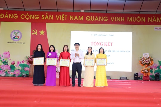 Xã Ô Diên tổng kết 5 năm thực hiện chuyên đề “Xây dựng trường mầm non lấy trẻ làm trung tâm”