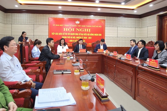 Ứng cử viên HĐND thành phố tiếp xúc cử tri 3 xã: Phúc Thọ, Hát Môn, Phúc Lộc
