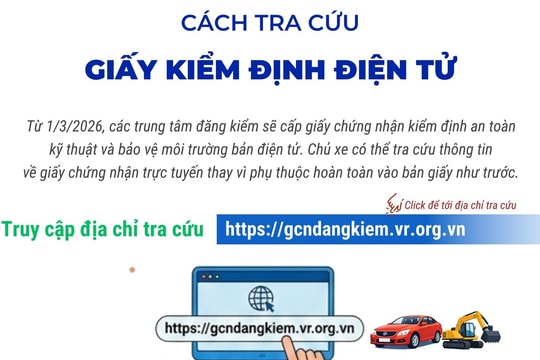 Cách tra cứu giấy chứng nhận kiểm định điện tử