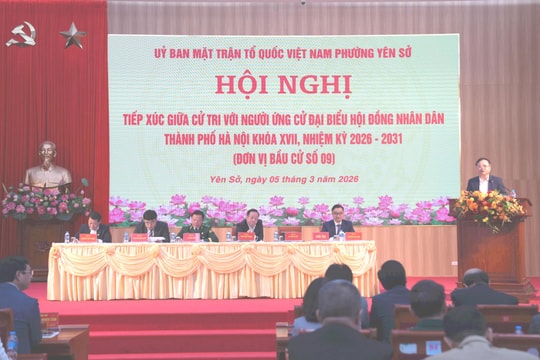 Ứng cử viên đại biểu HĐND thành phố Hà Nội - Đơn vị bầu cử số 9 tiếp xúc cử tri