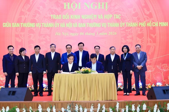 Hà Nội - TP Hồ Chí Minh ký kết 9 nội dung, nâng tầm hợp tác giai đoạn mới