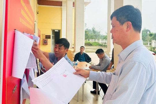 Xã Trung Giã giám sát chặt công tác chuẩn bị bầu cử