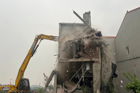 Xã Thường Tín tháo dỡ 3 công trình vi phạm xây dựng trên đất nông nghiệp