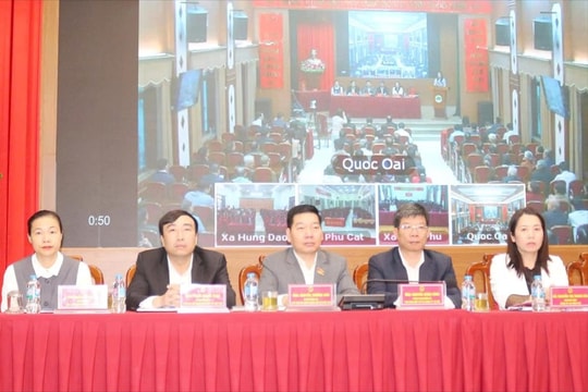 Ứng cử viên đại biểu HĐND thành phố Hà Nội tiếp xúc cử tri đơn vị bầu cử số 25