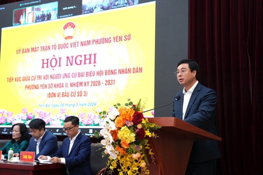 Ứng cử đại biểu HĐND phường Yên Sở cam kết hành động vì đời sống dân sinh