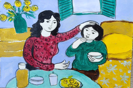 Nhớ bát cháo hành hoa của mẹ
