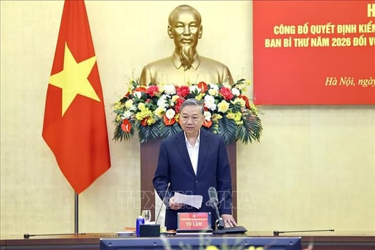 Công bố quyết định kiểm tra, giám sát của Bộ Chính trị, Ban Bí thư năm 2026 đối với Ban Thường vụ Đảng ủy Quốc hội