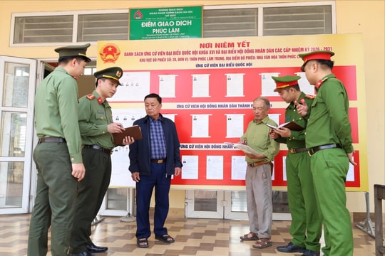 Phúc Sơn giữ vững an ninh, an toàn trước ngày bầu cử