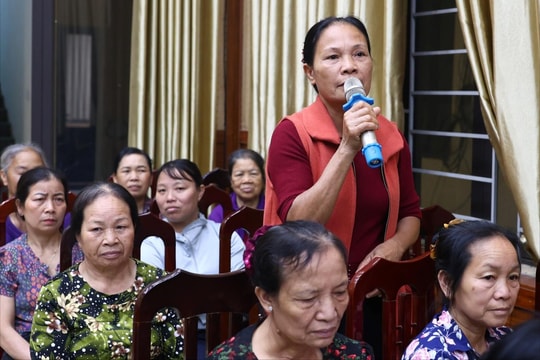 Xã Thạch Thất tiếp xúc cử tri với người ứng cử đại biểu HĐND xã tại đơn vị bầu cử số 1