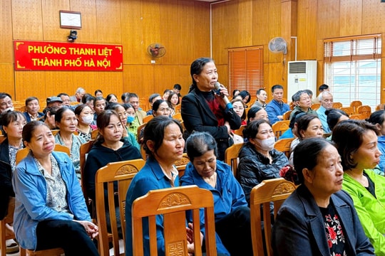 Cử tri đơn vị bầu cử số 1 kiến nghị một số vấn đề dân sinh