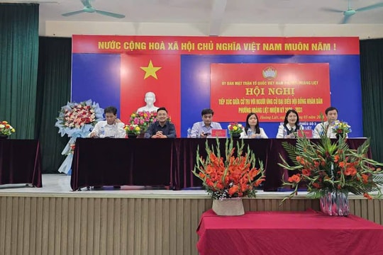 Cử tri Hoàng Liệt nêu ý kiến về quản lý đô thị, hạ tầng và đời sống dân sinh