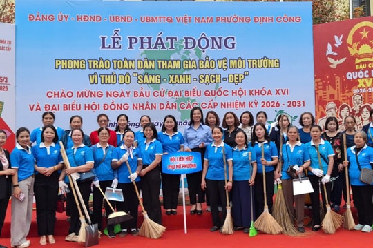Phường Định Công phát động phong trào toàn dân tham gia bảo vệ môi trường