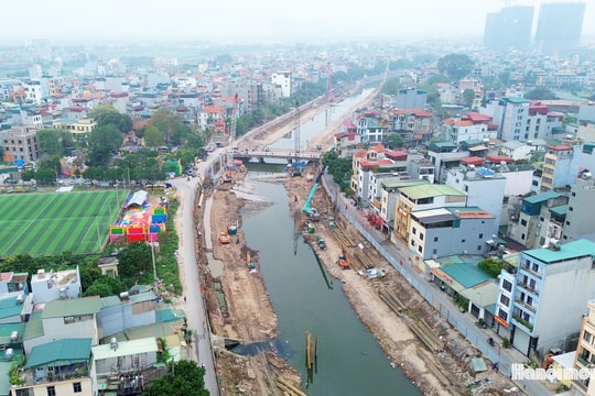 Toàn cảnh đại công trường dự án chống ngập khẩn cấp tại Hà Nội