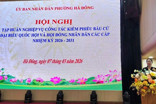 Hà Đông tập huấn nghiệp vụ kiểm phiếu cho 66 tổ bầu cử